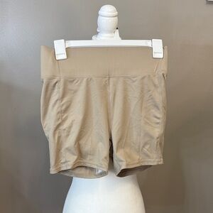 Free People Tan Bike Shorts
